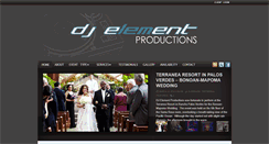 Desktop Screenshot of djelementproductions.com