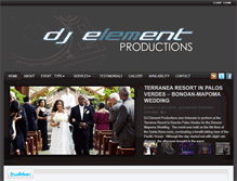 Tablet Screenshot of djelementproductions.com